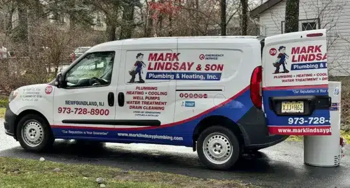 Mark Lindsay and Son Plumbing & Heating van